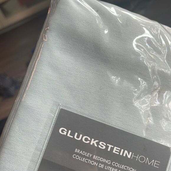 Glucksteinhome Bradley Euro Pillow Sham-LIGHT GREY-One Size - Picture 5 of 5